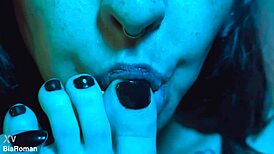 My CUTE FOOT is at YOUR DISPOSAL for licking, tickling, and sucking toes