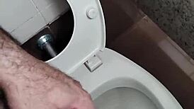 public bathroom handjob on small cock?