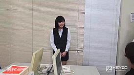New Employee Yui Watanabe Relieves Stress With Intense Creampie Action In Office Scene.