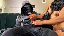 Step mom unleashes a wild squirt. What’s behind that intense ebony explosion?