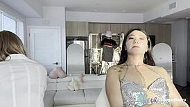 Asian Pornstar Gets Facial Waxing