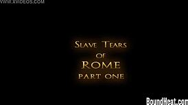 We tie up the lesbian slaves and whip them for punishment