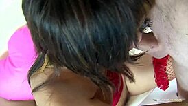 Asian Brunette Slut Cum