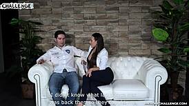 Wow, Ugly Guy Challenges Mea Melone And Cums On Her Big Tits!