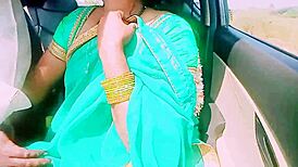 Desi housewife tries car sex with unknown guy, dirty talks