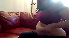 Does Azismiss Stuff Ice Cream in Her BBW Belly?