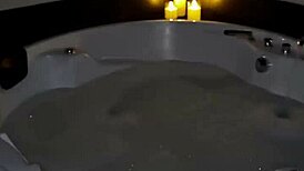 Teasing Feet Flashing in Homemade Hot Tub Spanking Video