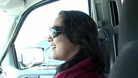 Brunette Teen 18+ Blowjob and Hard Fuck with Facial on Bed