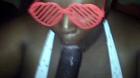 sloppy bbw blowjob with big black cock ends in massive facial 😋