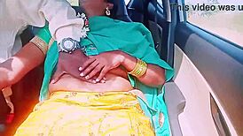 Desi housewife tries car sex with unknown guy, dirty talks