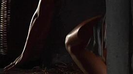 เราผูกทาสเลสเบี้ยนแล้วตีโบยลงโทษ