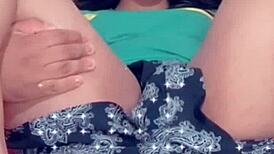 Young trans teases her tight ass after school