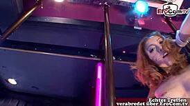 젠장, 귀여운 일본 댄서가 18+ 좁은 보지에 세게 박힘