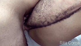 Mature milf gets fucked by her husband's cousin in the cuckold's bed, amateur style.