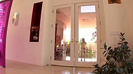 two brunettes explore lesbian pleasures with dildos and strapons