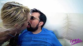 blonde and ebony orgy with lary and joy