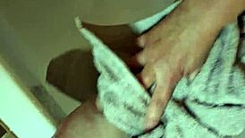 washing dirty feet in the bathtub