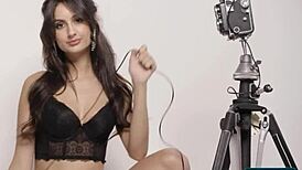 Mexican latina teen eliza ibarra undresses in softcore playboy video