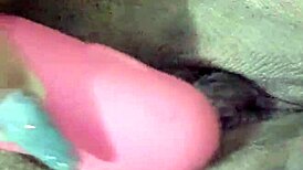 Sexy Bbw Latina Plays Solo with Big Black Cock Toy 😘