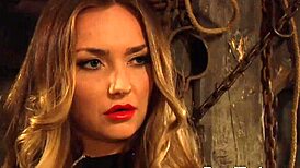 pale white lesbian slave with massive tits, touched by madame!