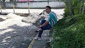 Young woman caught performing oral on bus