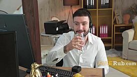 call center blonde with big tits gets weird fucks in dorm 😏