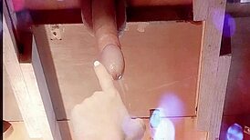 Detailed milking session with leaking pre cum and teasing foreplay