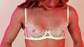 sheer nude lingerie try on with hannahjames710 😍