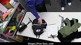 Veronica Church Seems Innocent but She’s a Real Troublemaker at Shop. Caught Riding Rough!