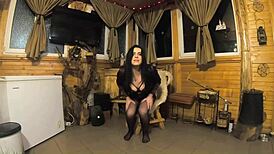 Stepmom's Romantic Striptease Turns Wild as Clothes Rip in Passionate Undressing!