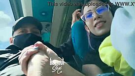 Girlfriend gives oral on bus to bogota