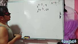 25 Sexual Erotic Math X Y In Bedroom With Asian Nerd