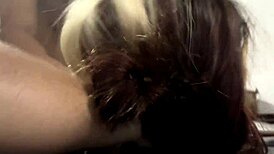 Mischievous stepsister always finds a reason for intimate moments.