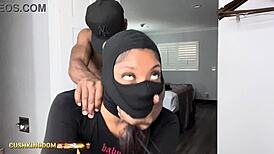 Watch this sexy booty chick bang herself with a dildo then get fucked by a real dick!