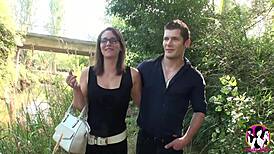 Intense Threesome With Naughty Glasses Girls