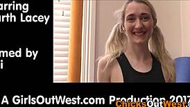 Buttplugged Skinny Aussie