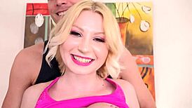 cara may dives into porn world with titty fuck and cum on tits