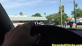 Amateur Hitchhiking Teen 18+ Banged Hard on Car Hood