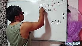 25 Sexual Erotic Math X Y In Bedroom With Asian Nerd