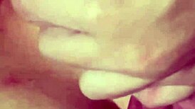 hot blonde boldly shows off huge tits in softcore scene