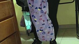 hey, did you see the maid getting banged hard by that young guy?