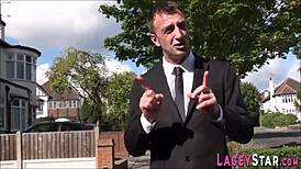 Dominated British Granny Takes Deepthroat and Titty Fuck. She Submits Fully!