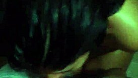 En el baño con una loca bien sucia