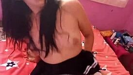 Hot Babe Gets Horny Alone in Room, Masturbates Intensely on TikTok