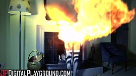 alessa savage and luke hardy in rough hardcore with monster cock