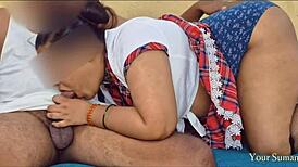 Step daddy gives 18 princess big cock in boobs 😜