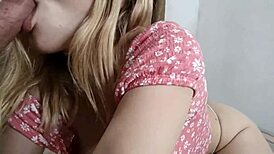 Latina Prostitute Sucks Cock and Gets Creampie on Tits