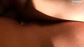 samantha kisses and fucks in outdoor dating scene with cum in mouth