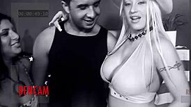 Jillian janson rubs her shaved pussy clit outdoors in heels for cumshot