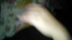 i suck her and fuck missionary playing with tits at night